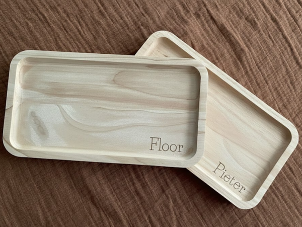 Snackplankje met naam