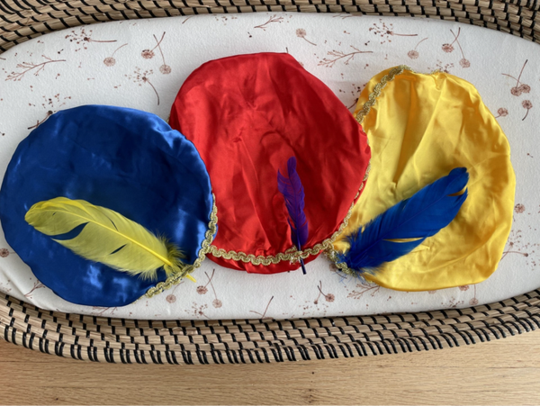 Gepersonaliseerde Pietenmuts voor Kinderen – Blauw, geel rood