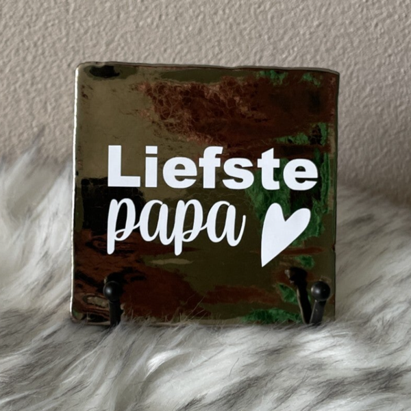 Liefste papa | Tegeltje met tekst
