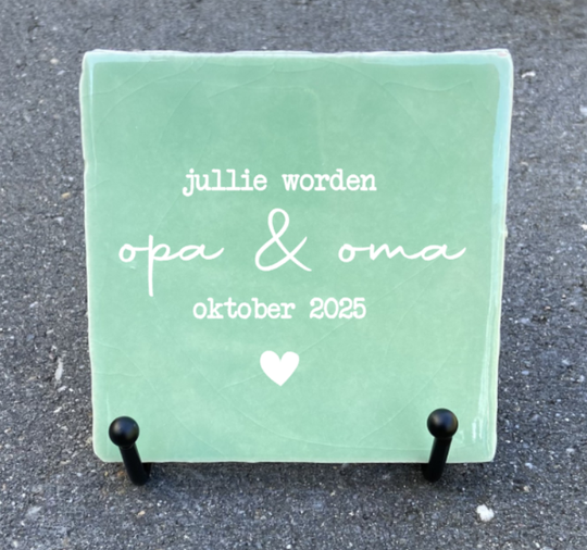 Jullie worden ....... | Tegeltje met tekst