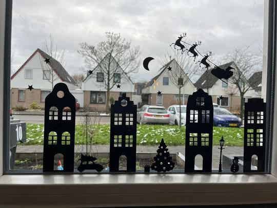 Raamsticker | Aanvulling kerst standaard