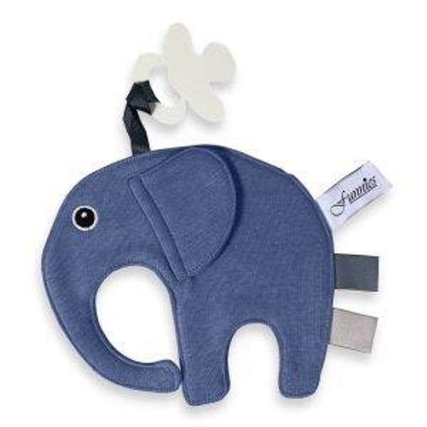 Speendoekje olifant | Silk bleu