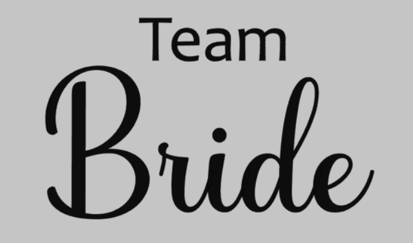 Strijksticker | Team bride