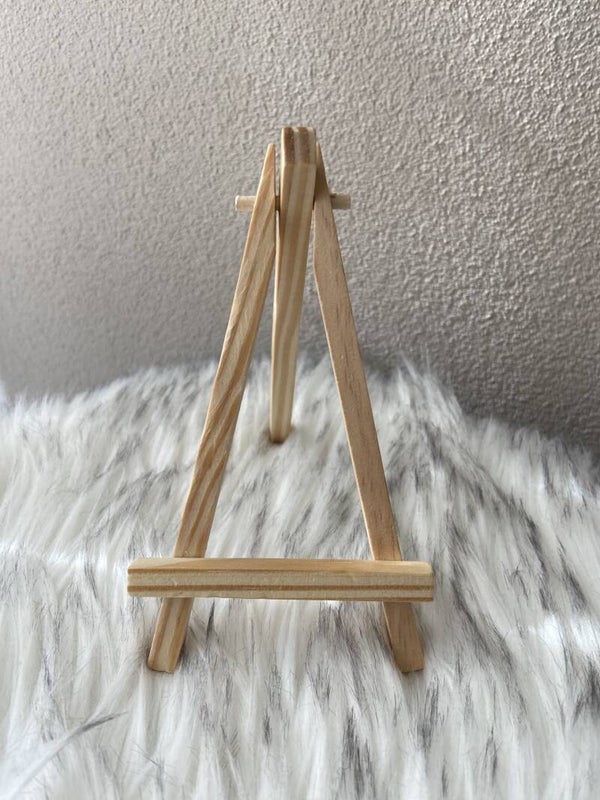 Houten ezeltje / standaard voor tegeltjes