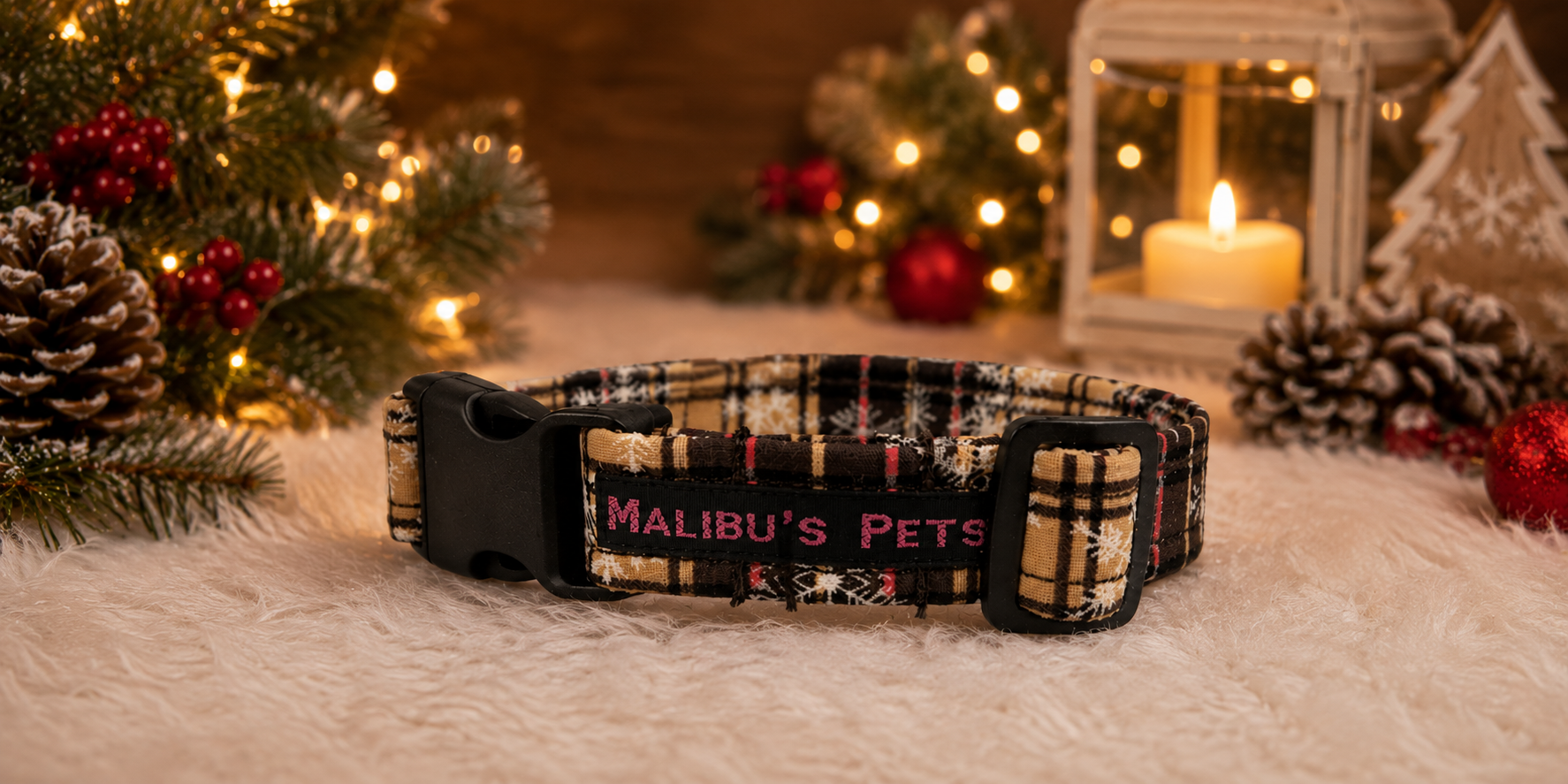 Halsband Brown Ribbon