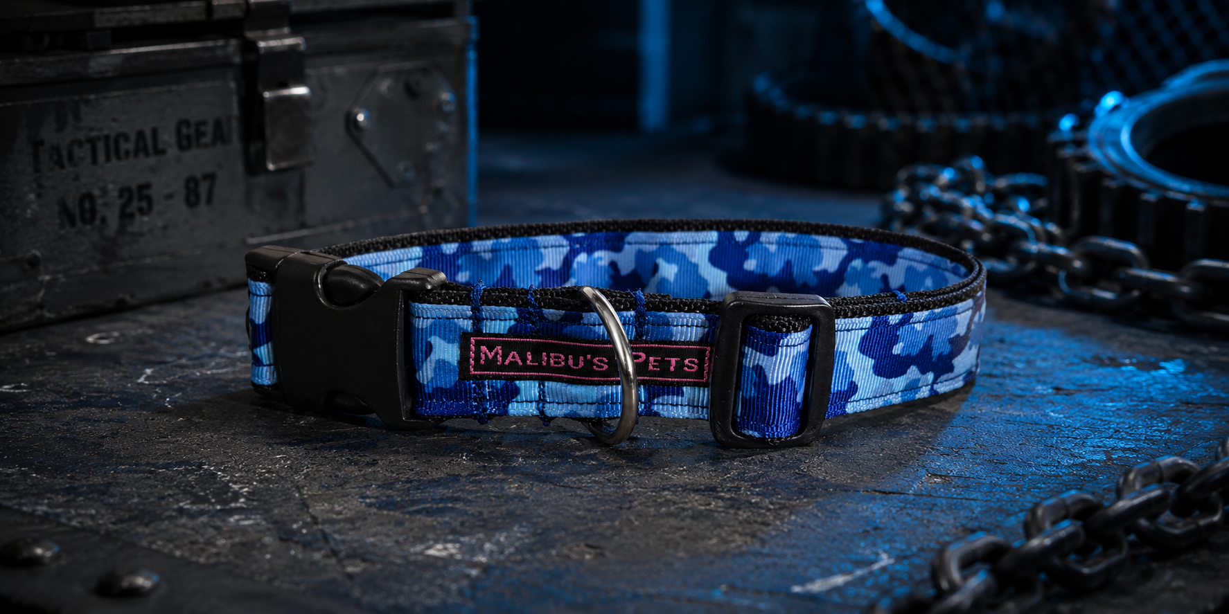Camo Blue Halsband