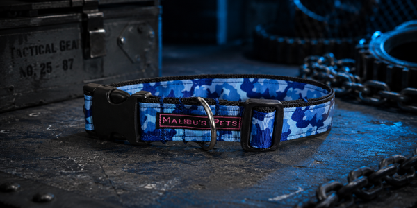 Camo Blue Halsband