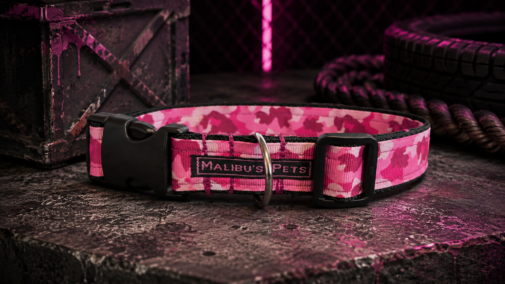 Camo Pink Halsband