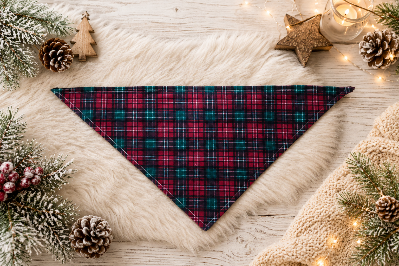 Bandana Evergreen Plaid