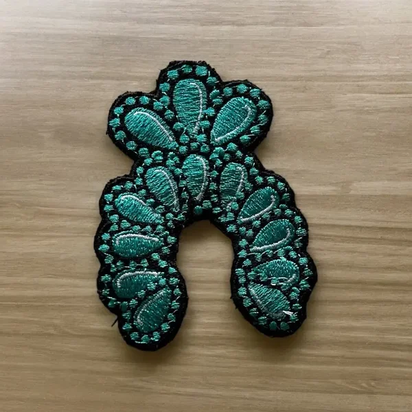 Handmade Turquoise Squash Blossom Patch