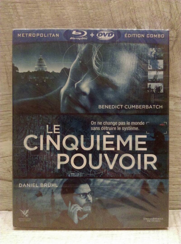 BLU RAY + DVD - LE CINQUIEME POUVOIR - Film Thriller sur L'affaire Wikileaks (686)
