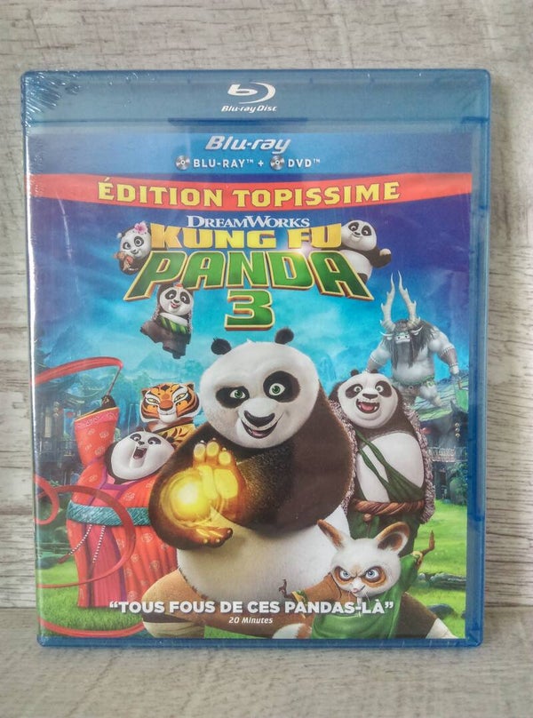 BLU RAY + DVD KUNG FU PANDA 3 - FILM ANIMATION DREAMWORKS (444)