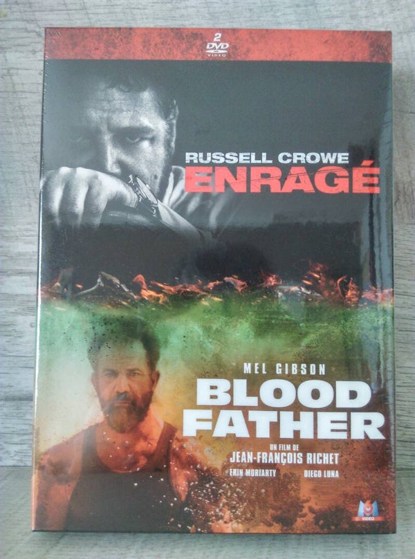 COFFRET 2 DVD - Enragé et Blood Father - 2 FILMS CINEMA (501)
