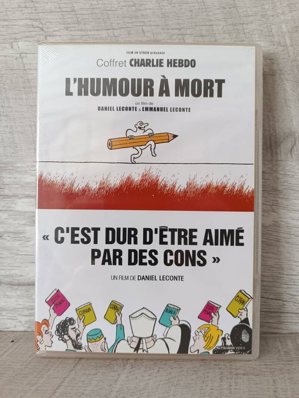 2 DVD Charlie Hebdo L'HUMOUR A MORT / C'EST DUR D'ÊTRE AIME PAR DES CONS - Caricatures (1146)