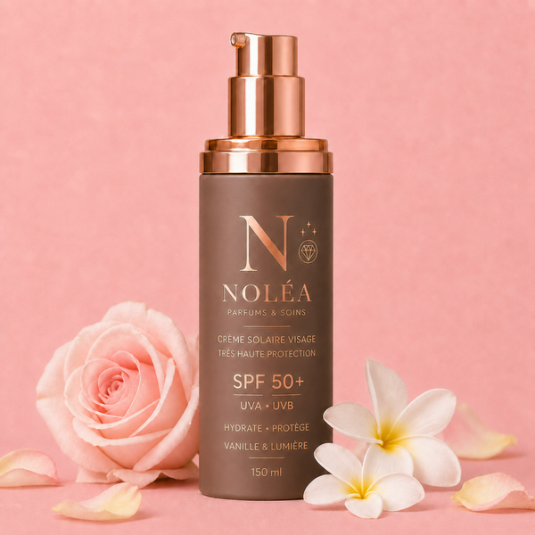 Crème Solaire Visage SPF 50+ – Vanille & Lumière