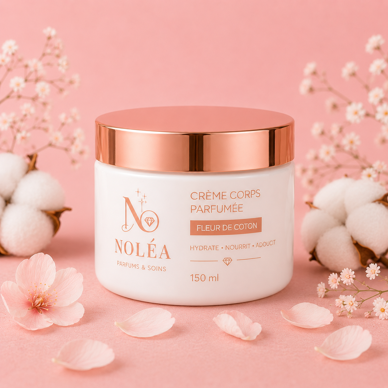 Crème Corps Parfumée – Fleur de Coton