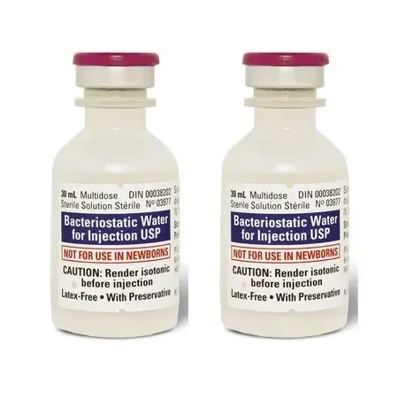 Bacteriostatic Water - 30ml - Required to rehydrate all Lyophilized Peptides