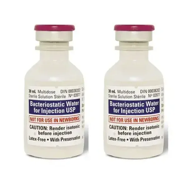 Bacteriostatic Water - 30ml - Required to rehydrate all Lyophilized Peptides