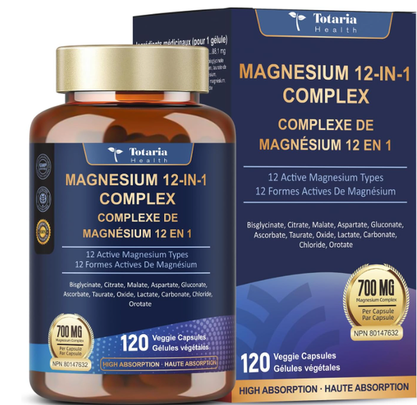 Magnesium Complex - 12 in 1 - 700 mg - 120 Capsules