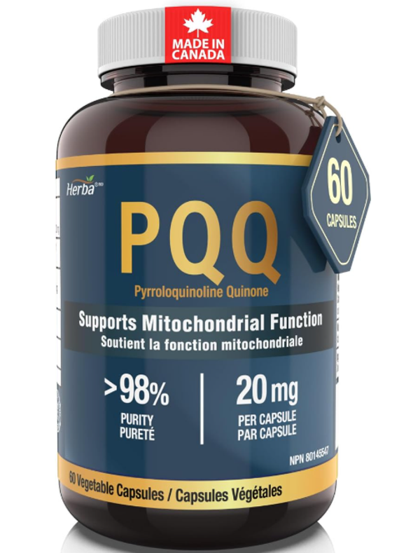 PQQ Supplement - Supports Mitochondrial Function - 20mg – 60 Capsules