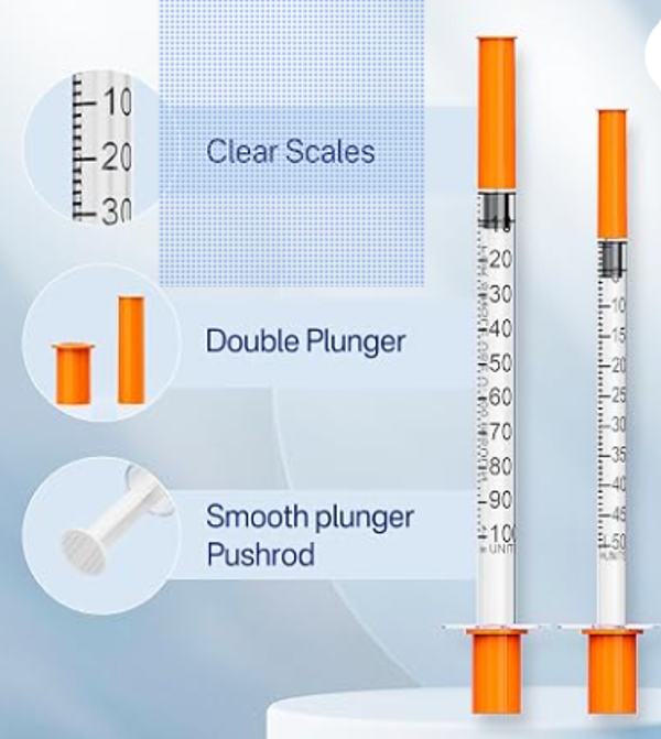 Syringes - Box of 100 Individually wrapped - 1ml