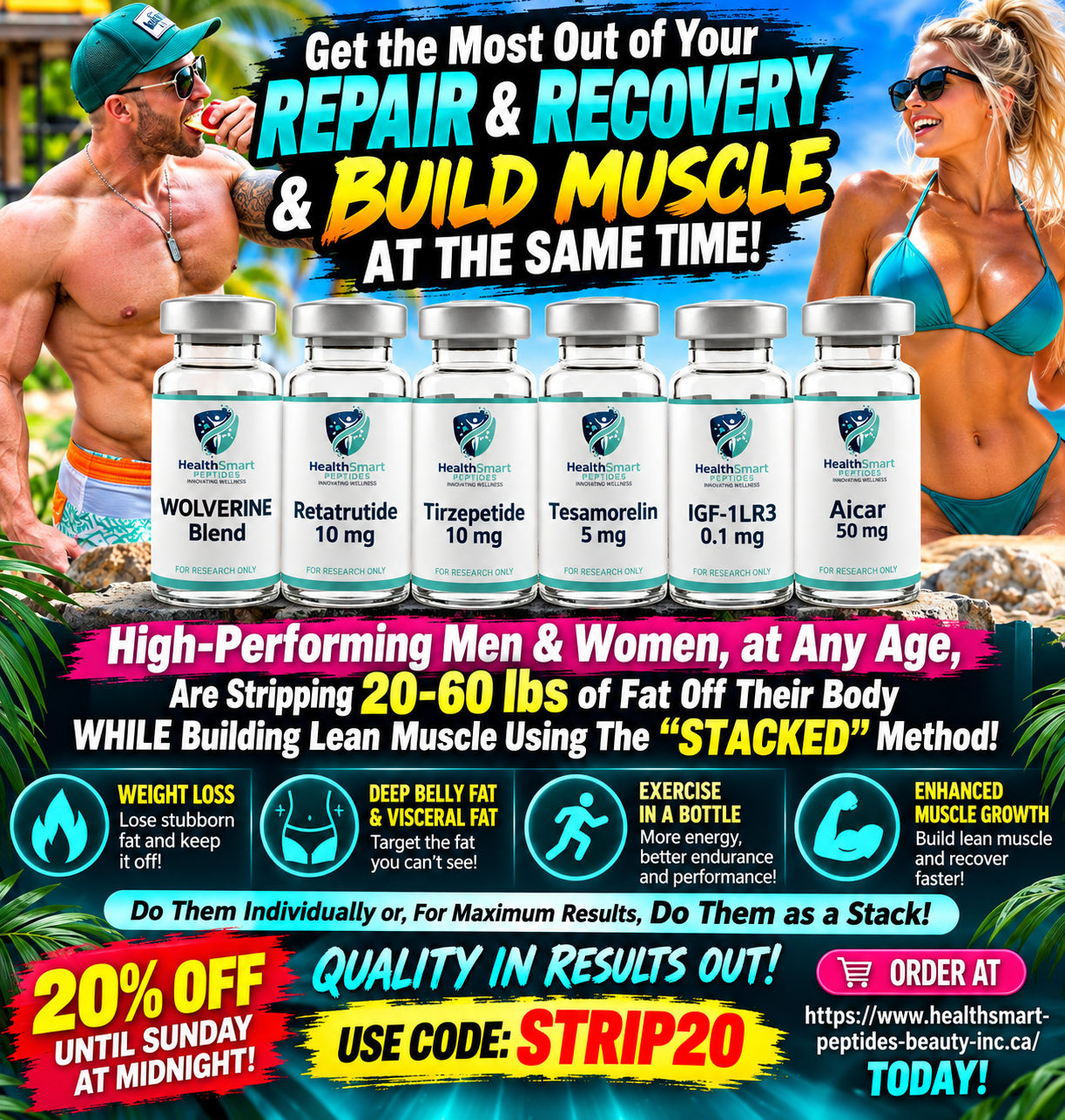 STRIP FAT BUILD MUSCLE STACK - Recover & Strip Fat WHILE Building Lean Muscle
