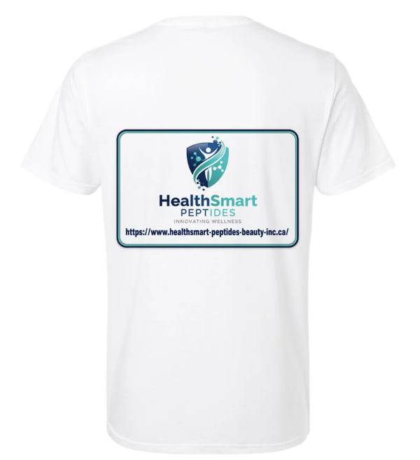 HealthSmart Signature T-Shirt combines a clean, classic look with bold HealthSmart branding.