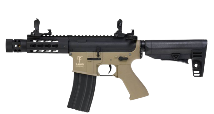 Fusil d'assaut Airsoft | Saigo M4 Kenji Court