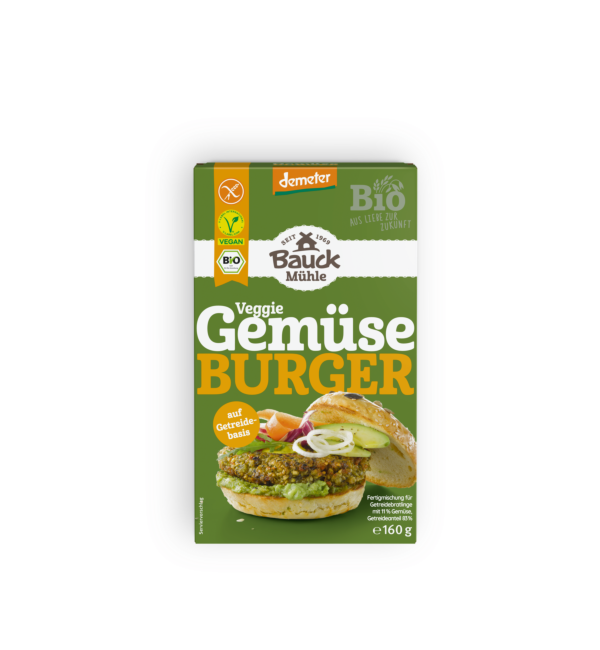 Gemüseburger Demeter glutenfrei 160g