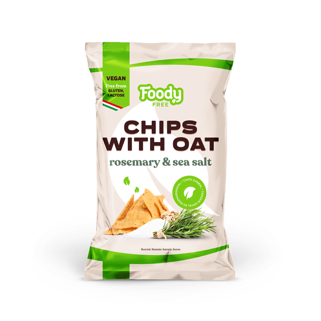 FOODY FREE Haferchips mit Meersalz und Rosmarin