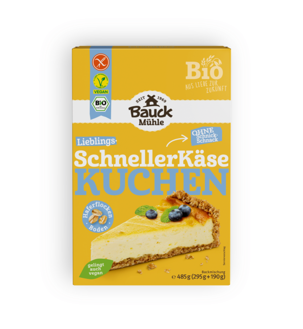 Schneller Käsekuchen glutenfrei Bio 485g