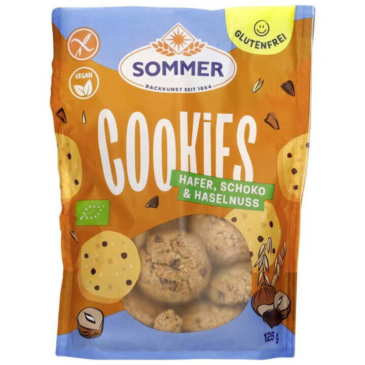 Cookies Hafer Schoko&Haselnuss 125 g