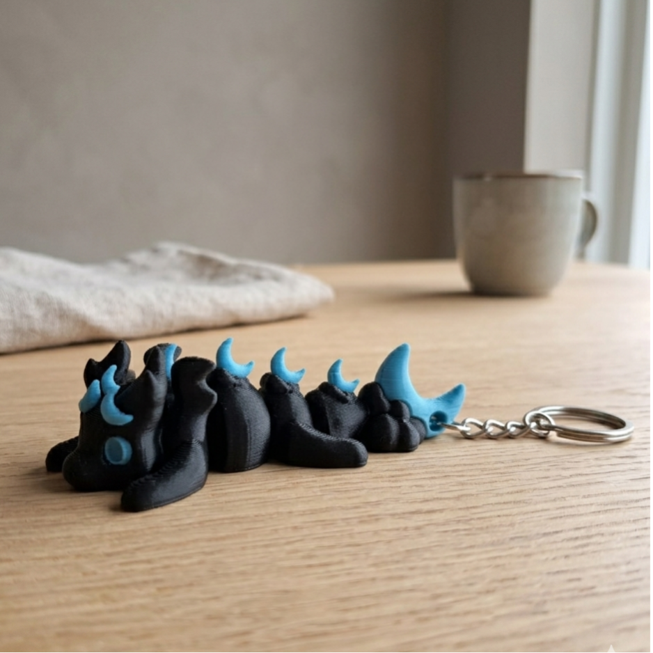 Maan Draak sleutelhanger
