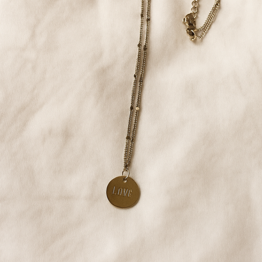 Stamped Coin ketting