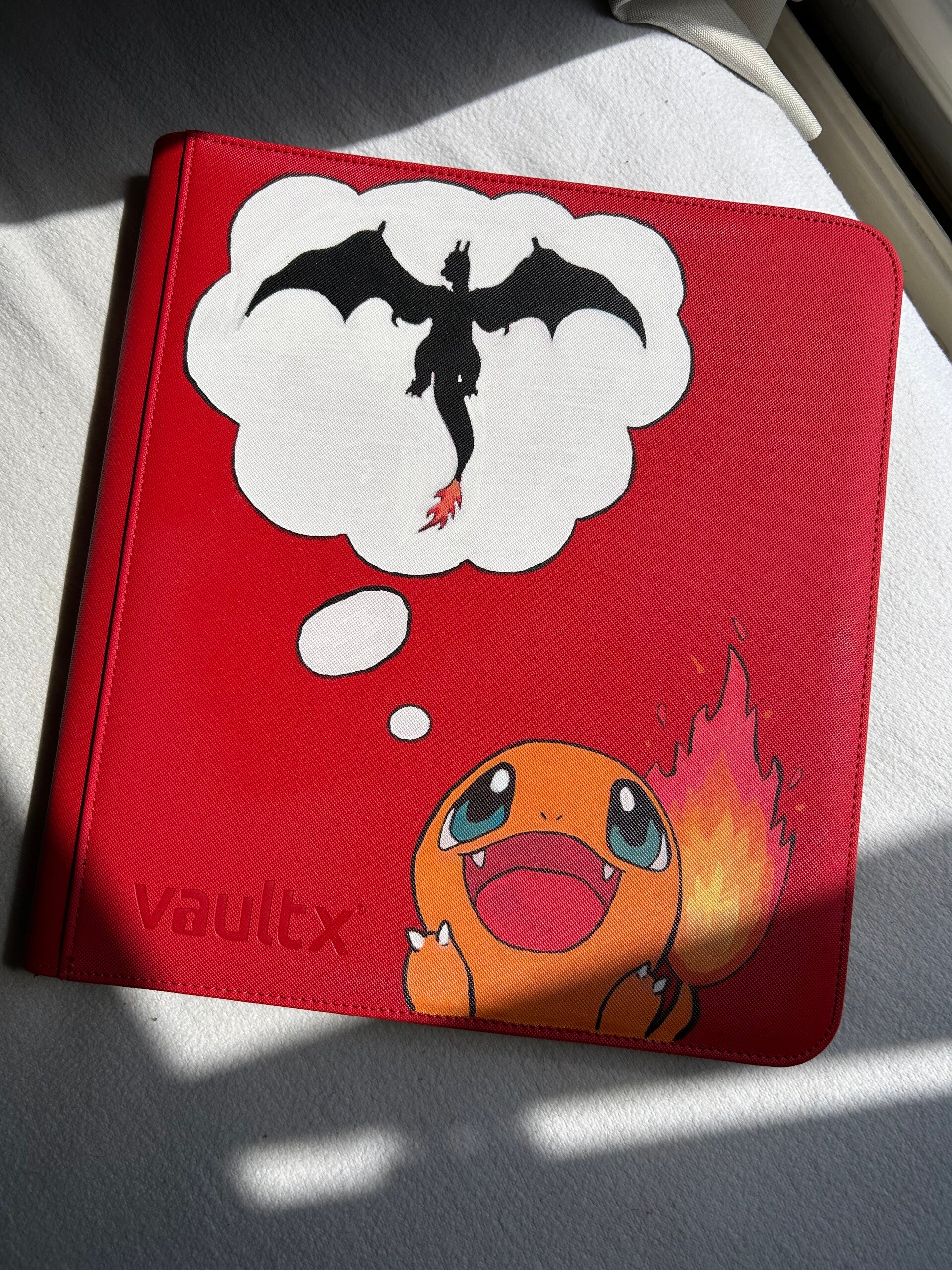 Charmander binder 4x3 - handgeschilderd