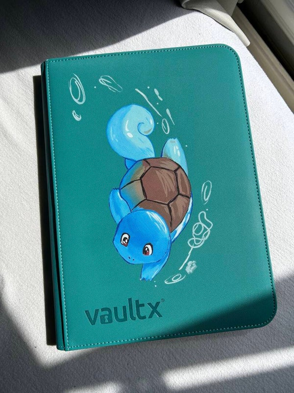 Squirtle binder 3x3 - handgeschilderd