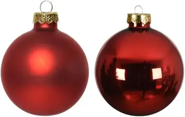 kerstballen wijnrood