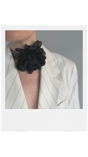 Flower Choker | Black