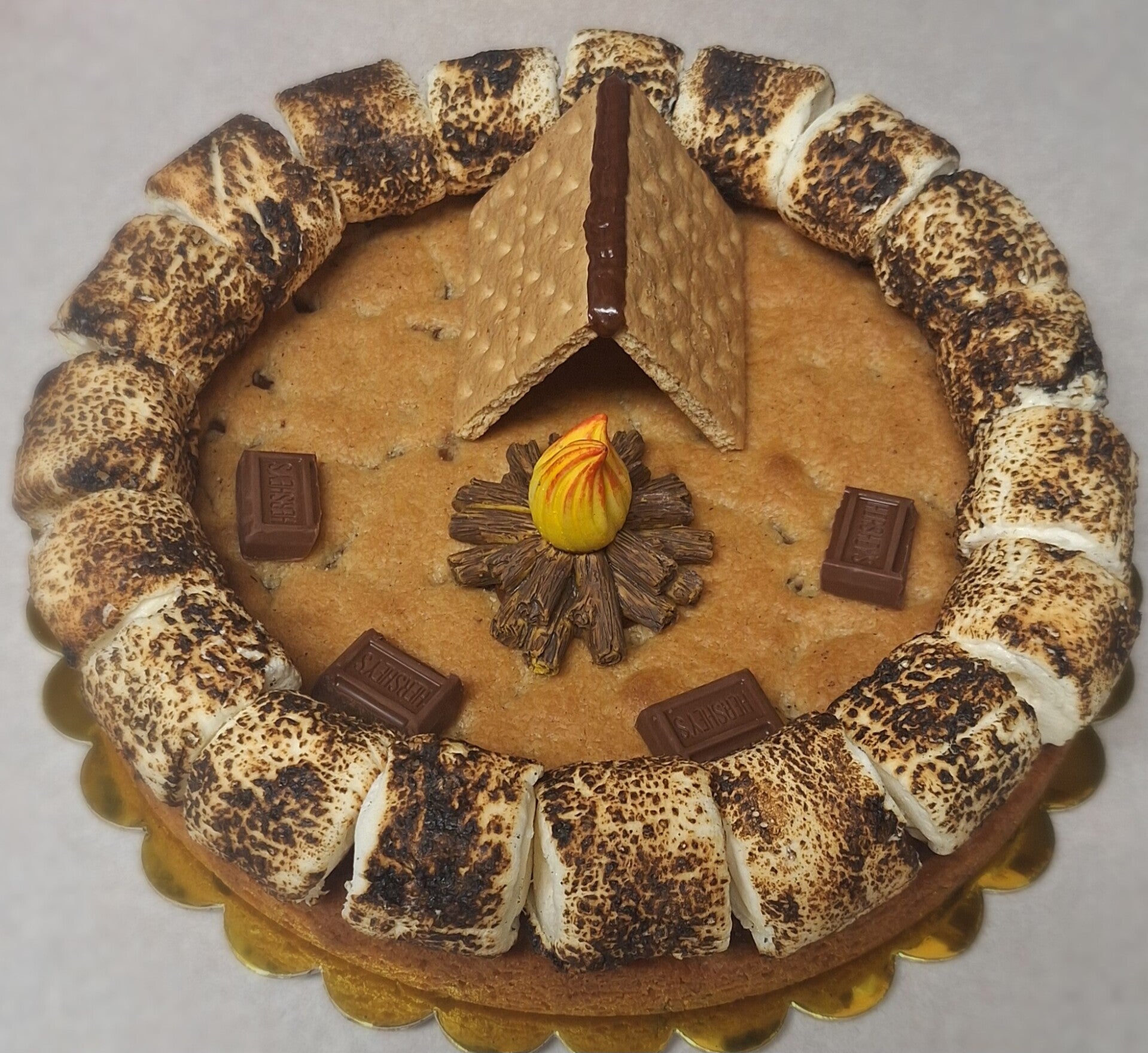 S'mores Cookie Cake