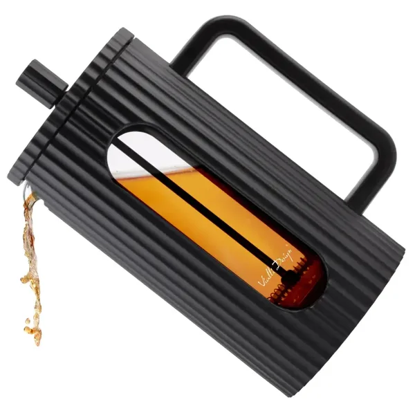 Vialli Design – Livio Koffie- & Theezetter – Cafetière - French Press - 1000 ml – Borosilicaatglas