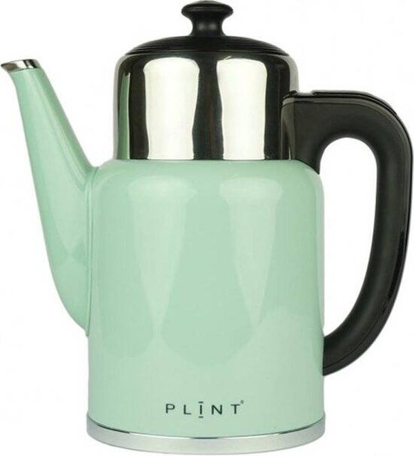 P L I N T | Leaf/Mintgroen | Nieuwste model retro, BPA vrije, waterkoker met variabele temperatuurinstelling en geïntegreerde warmhoudkan | *** Nu met drie jaar garantie!