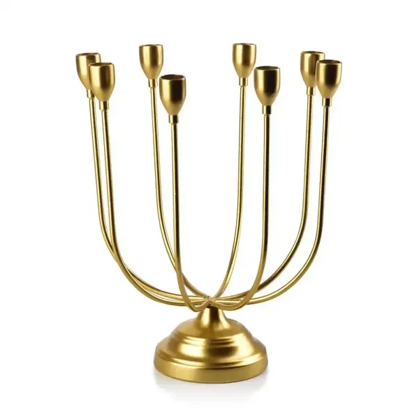 Kandelaar Cedric Gold 5 of 8-arm - Dinerkaarsen | Mondex