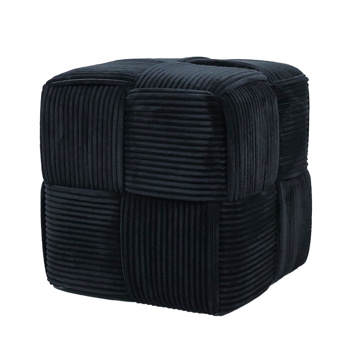 WIKI Poef – Luxe Kubus Poef – 42,5×42,5×43 cm –Zacht & Comfortabel – Industrieel & Minimalistisch Design - Modern & Een Echte Blikvanger!