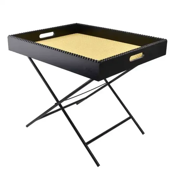 Mondex - LAMMY tafel 48x38xh40cm met afneembaar dienblad - Weens rooster