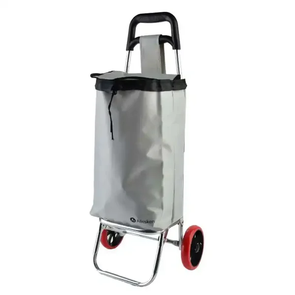Mondex - MARID GREY GRIJS - Boodschappentrolley - 35x26x85,5cm - ALLESKEN