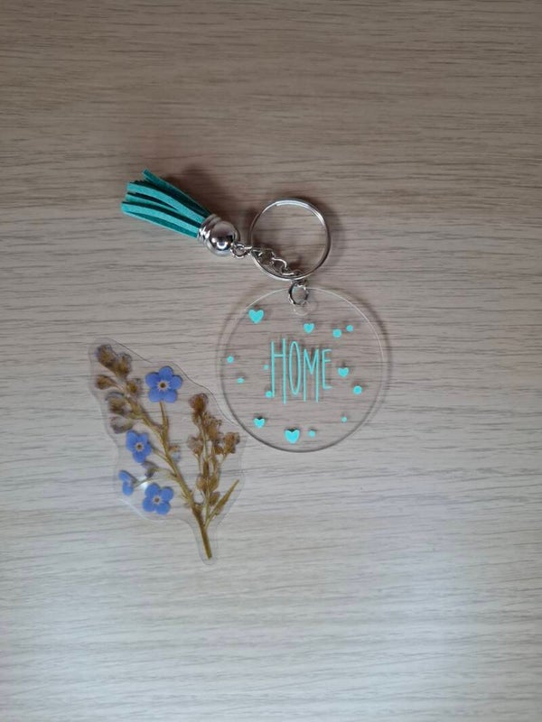 Sleutelhanger plexi home