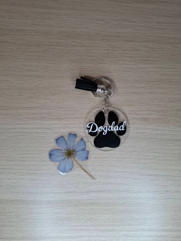 Sleutelhanger plexi dogdad