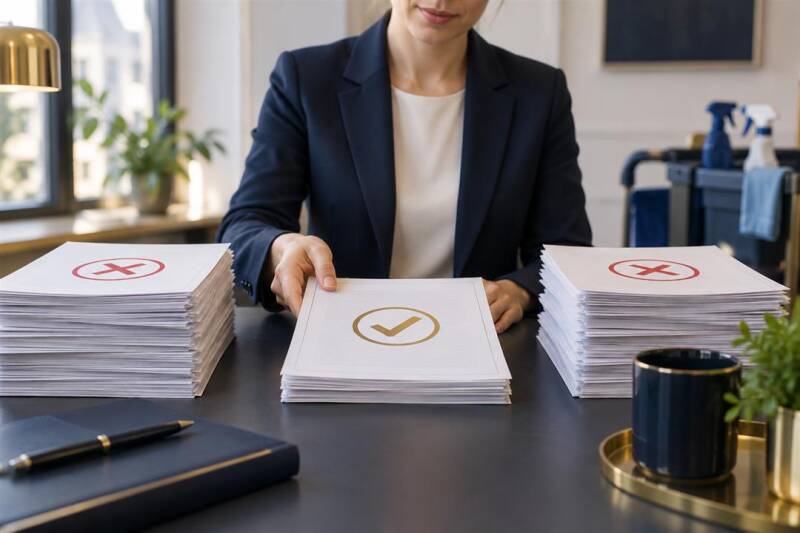 Doppelte und widersprüchliche Dokumente werden geprüft und zusammengeführt