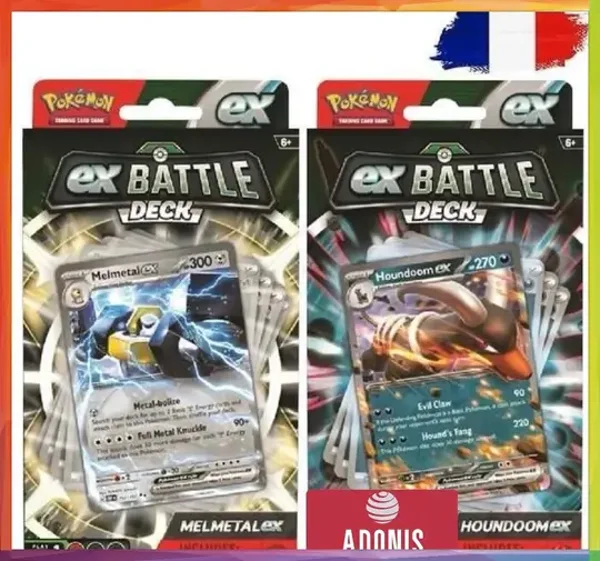 POKEMON DECK DE COMBAT DE 60 CARTES MELMETAL EX/HOUNDOOM EX (EV04) (