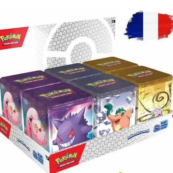 POKEMON BOÎTE EN MÉTAL DE 3 BOOSTERS SÉRIES
